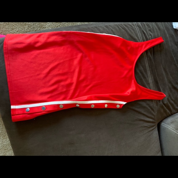 Fashion Nova Dresses & Skirts - Fashion Nova Red Snap Button Dress - M